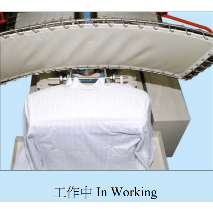NS-8966 B Automatic Rotation Yoke Press Pucker Free & Taped Garment Finishing - Image 2